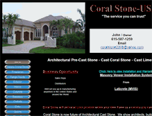 Tablet Screenshot of coralstone-usa.com